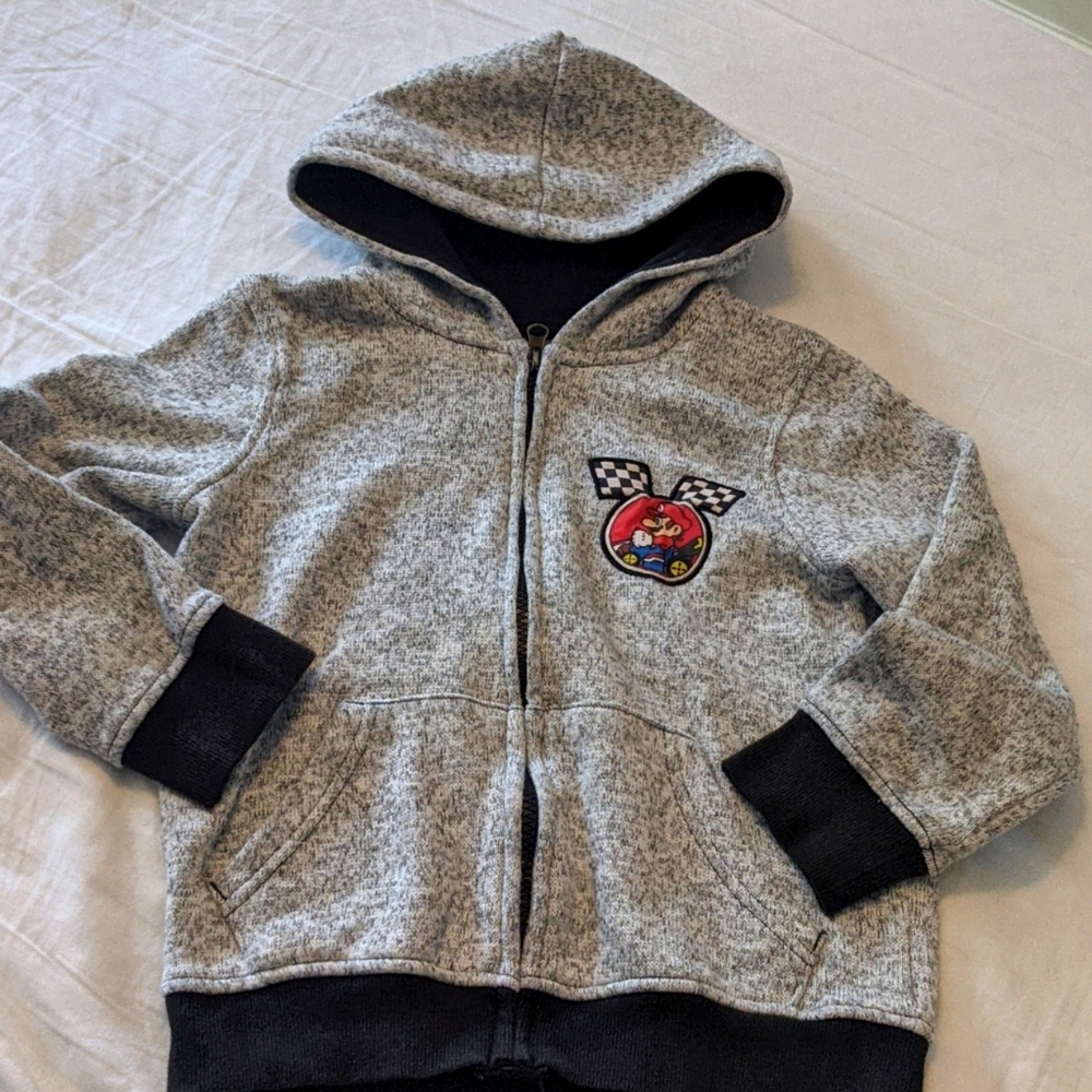 Boys size 6 Jumping Beans Mario Zip-Up Hoodie
